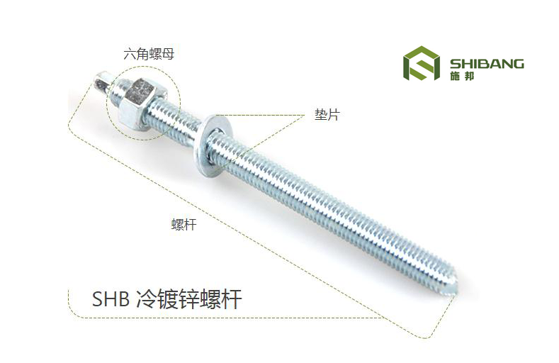 施邦冷鍍鋅化學錨栓螺桿